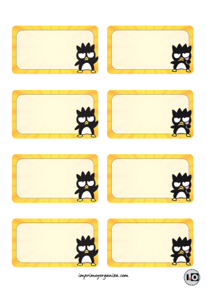 Etiquetas Badtz Maru